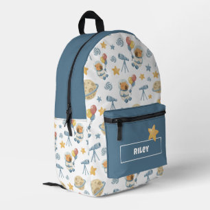 Capybara Astronaut Pattern Printed Backpack
