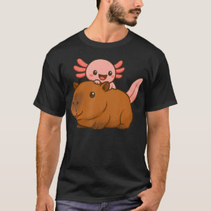 Capybara Axolotl Kawaii Animal Lover Zoo T-Shirt