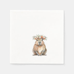 Capybara Baby Shower • Oh Baby Wildflower Napkin