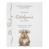 Capybara Baby Shower • Oh Baby Wildflower