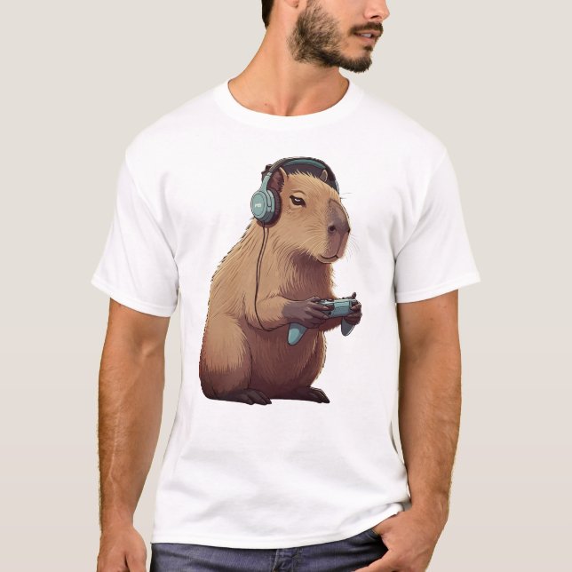 Capybara Baby T-Shirt Baby Bodysuit (Front)