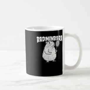 Capybara Badminton Shuttle - Player Racket Badminb Coffee Mug