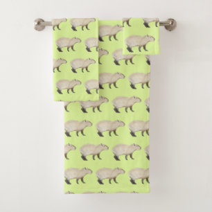 Capybara Bath Towel Set