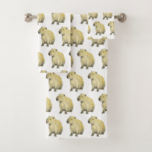 Capybara Bath Towel Set