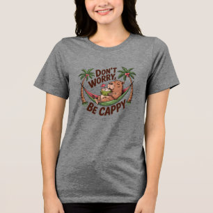 Capybara Be Happy Tri-Blend Shirt