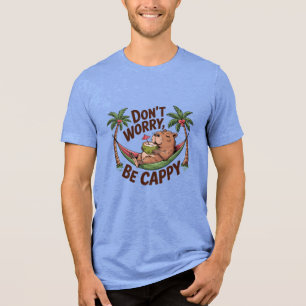 Capybara Be Happy Tri-Blend Shirt
