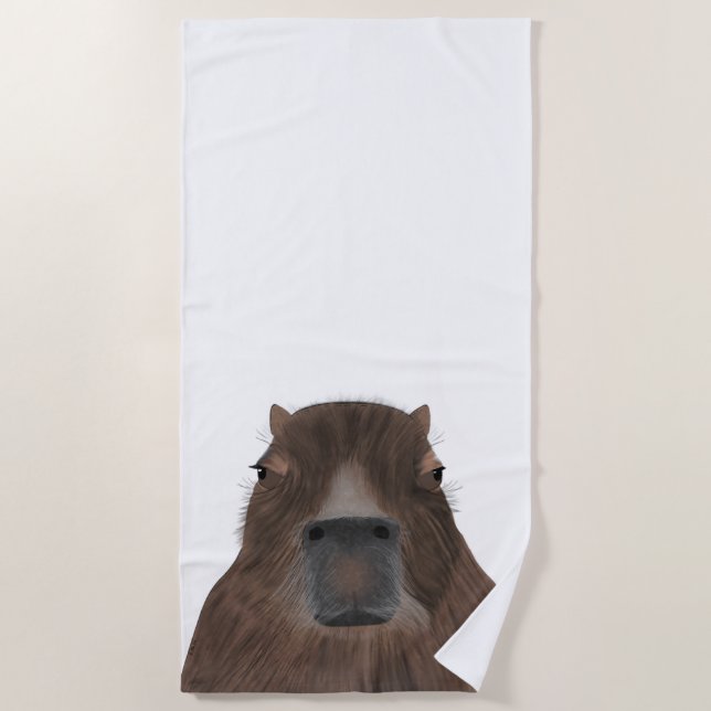 Capybara Beach Towel (Front)