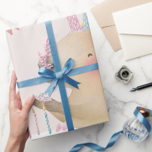 Capybara Birthday Bash Party Decor Wrapping Paper