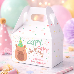 Capybara birthday favour box
