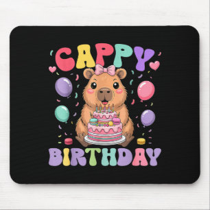 Capybara Birthday Girls Funny Birthday Kids Boys G Mouse Mat