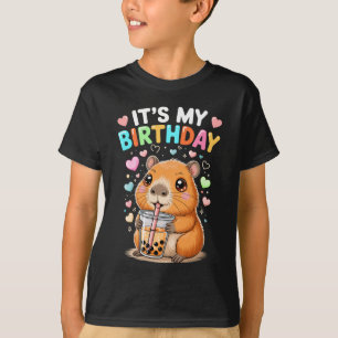 Capybara Birthday Graphic Kids Cute Capibara Its M T-Shirt