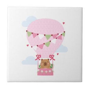 Capybara Birthday Party Kids Watch Tile
