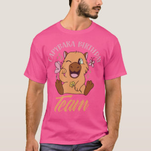 Capybara Birthday Team Rodent Animal Lover Capybar T-Shirt