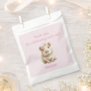 Capybara Birthday Thank You Favour Bags