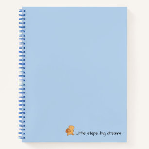 Capybara Blue Notebook – Little Steps Big Dreams