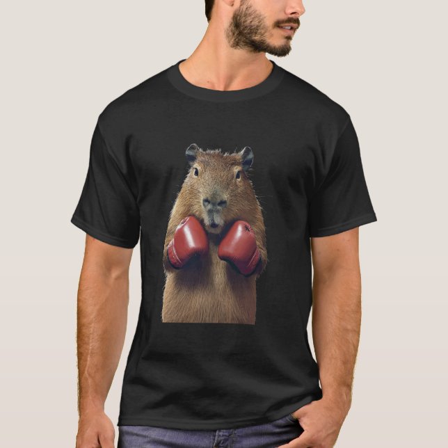 Capybara Boxing T-Shirt (Front)