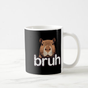 Capybara Bruh Funny Capy Meme Rodent Men Boys Kids Coffee Mug