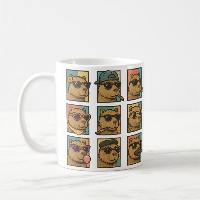 Capybara Calm Crew Coffee Mug (Left)