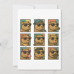 Capybara Calm Crew Invitation
