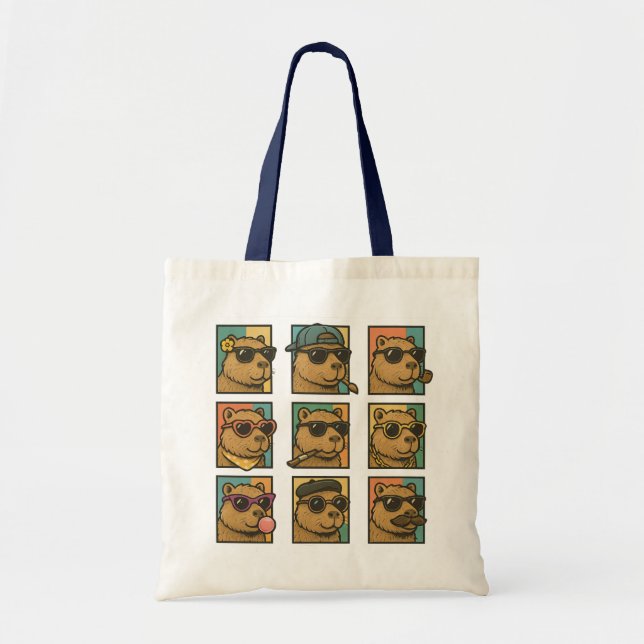 Capybara Calm Crew Tote Bag (Front)