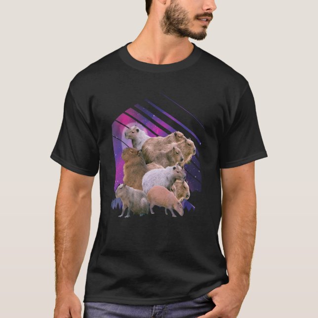 Capybara Capibara Rodent Animal Humor T-Shirt (Front)