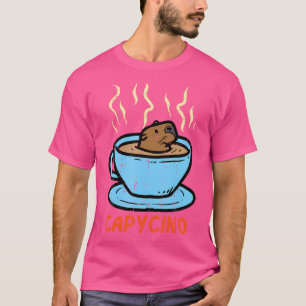 Capybara Cappuccino Capycino Cute Capy Coffee Wome T-Shirt