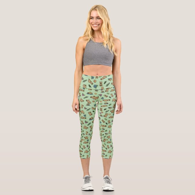 Capybara Capri Leggings (Front)
