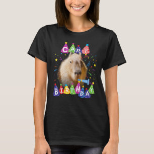 Capybara Capy Birthday Happy birthday Capybaras Fu T-Shirt
