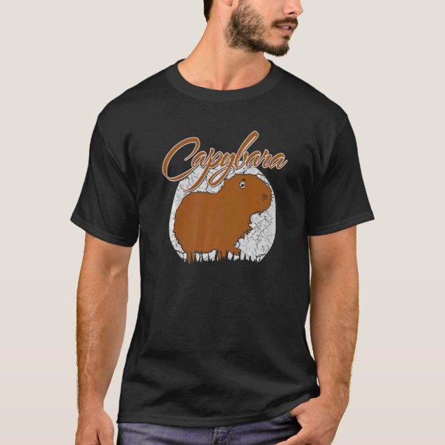 Capybara Capy Birthday T-Shirt (Front)