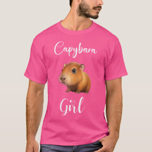 Capybara Capybara Girl Funny Cute Capy Capybaras T-Shirt