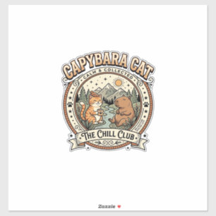 Capybara Cat Capybara Chill Cat Vintage Vector Art