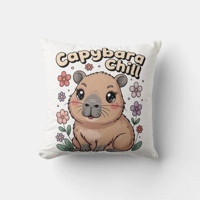 Capybara Chill Cushion (Front)