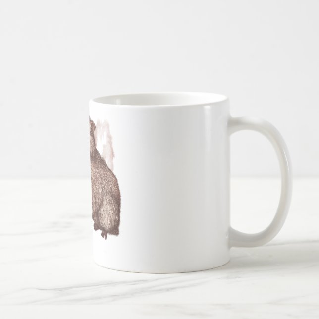 capybara - chocolate coffee mug (Right)