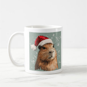 Capybara, Christmas, Add Your Own Text,  Coffee Mug