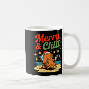 Capybara Christmas Holiday Beach Vibes Merry And C Coffee Mug