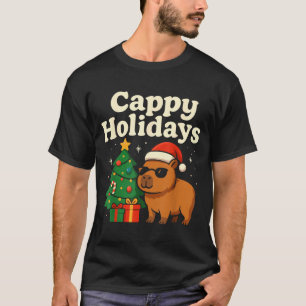 Capybara Christmas Shirt, Funny Capy Holidays T-Shirt