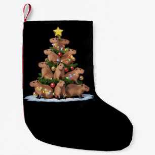 Capybara Christmas Tree Gift Funny Xmas Capy Small Christmas Stocking