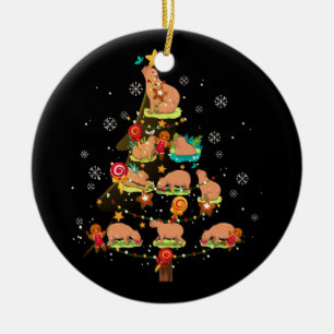 Capybara Christmas Tree Merry Christmas animal zoo Ceramic Tree Decoration