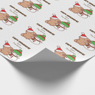 Capybara Christmas Wrapping Papers - Cute Funny Paper