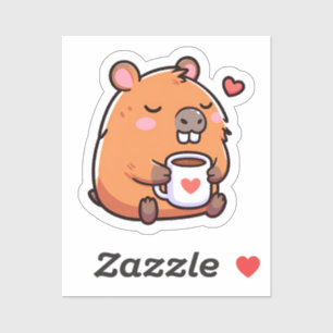 Capybara coffee love