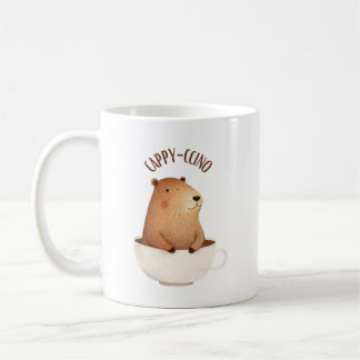  Capybara coffee mug, Cappyccino Coffee Mug