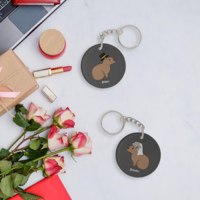 Capybara couple key ring (Creator Uploaded)