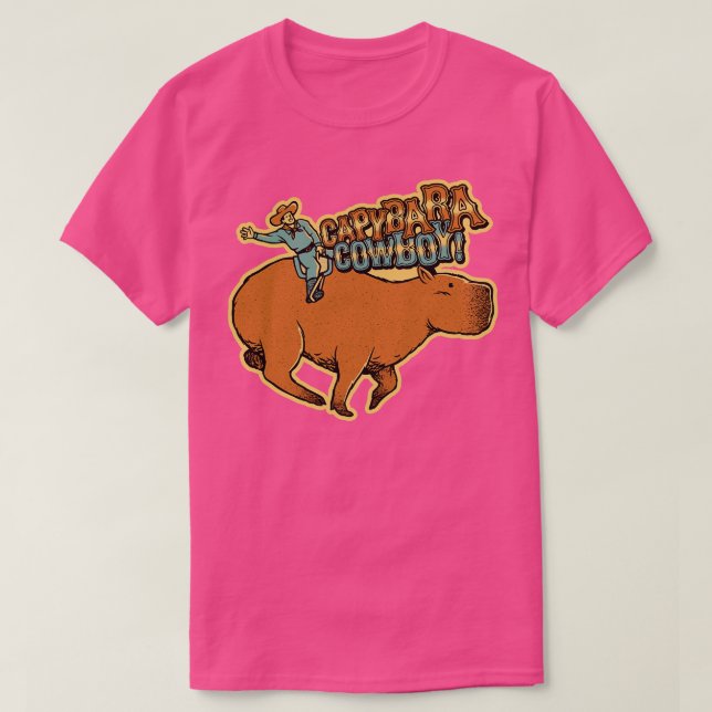 Capybara Cowboy by Tobe Fonseca T-Shirt (Design Front)