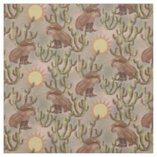 Capybara Cowboy Jane- whimsical wildlife Fabric