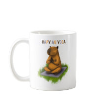 Capybara cup in yoga