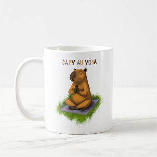Capybara cup in yoga