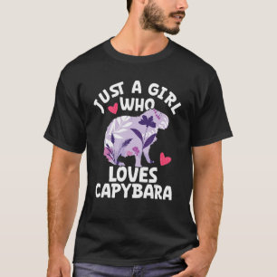 Capybara Cute Capibara Rodent Animal 3 T-Shirt