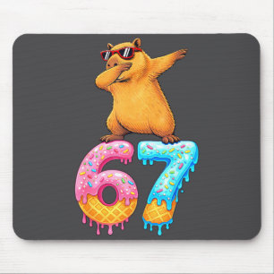 Capybara Dabbing 67 Ice Cream Drip 67 Birthday Boy Mouse Mat