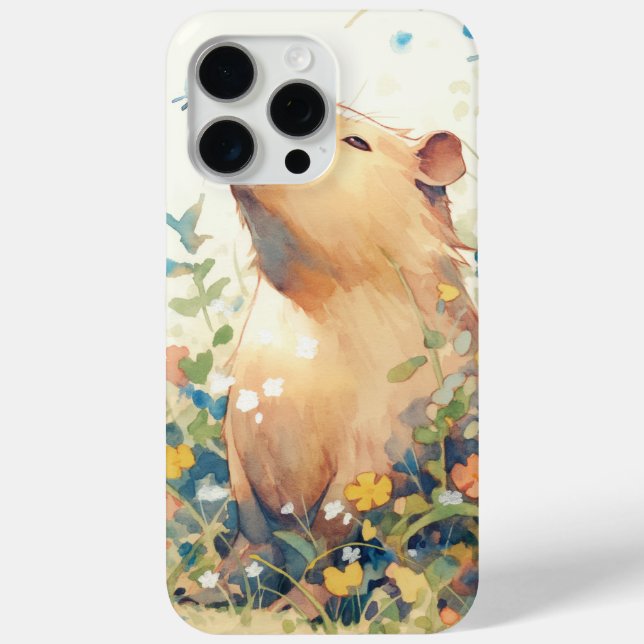 Capybara Daydream in the Meadow Case-Mate iPhone Case (Back)