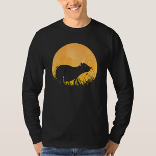 Capybara Easy Halloween Outfit Mammal Moon Costume T-Shirt